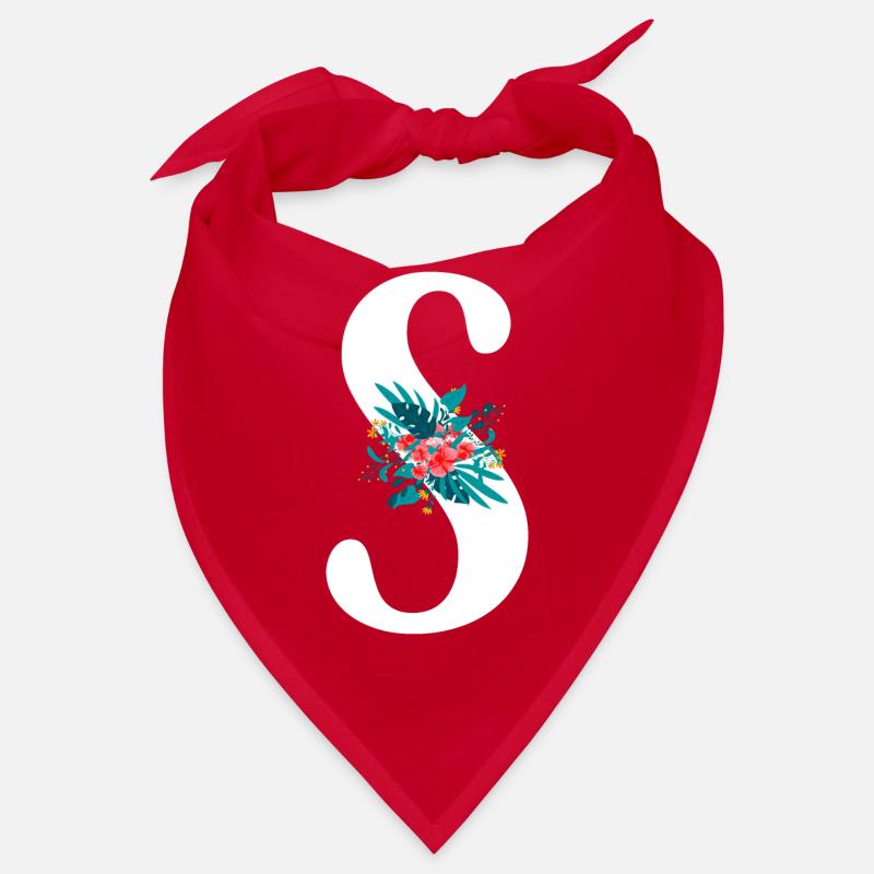 Buchstabe S geblümt Bandana