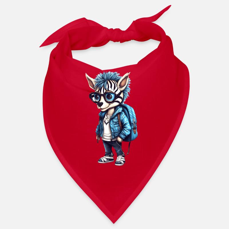 Dessin animé zébré mignon Bandana