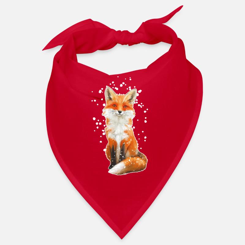 Fox with snowflakes Bandana