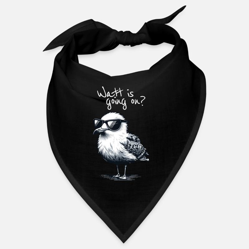 Watt is going on Coole Möwe Nordsee Spruch Bandana