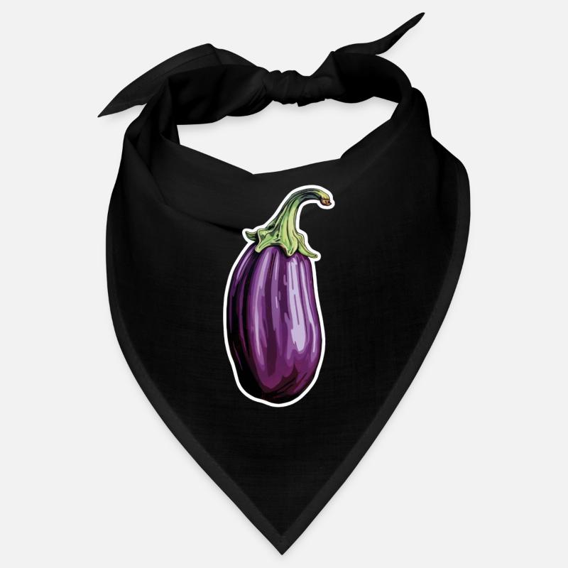 Aubergine länglich Bandana
