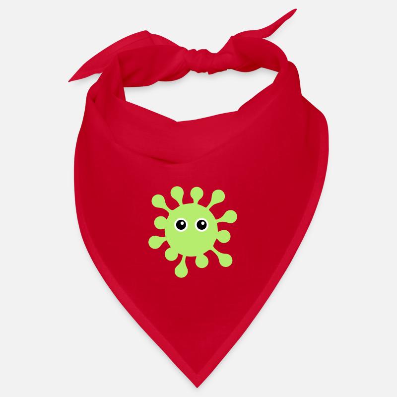 ★ Designfarben änderbar ★ Virus mit Kulleraugen Bandana