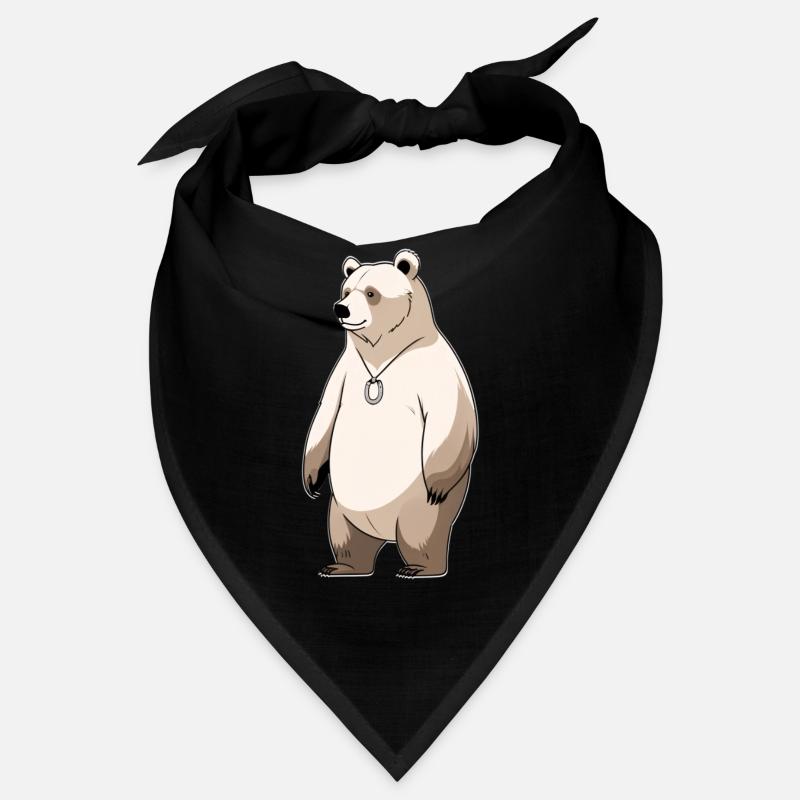Collier de dessins animés d’ours polaires Bandana
