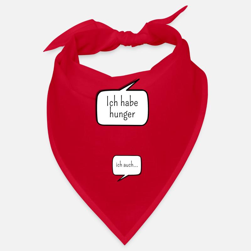 Sprechblasen Mutter und Kind Hunger Bandana