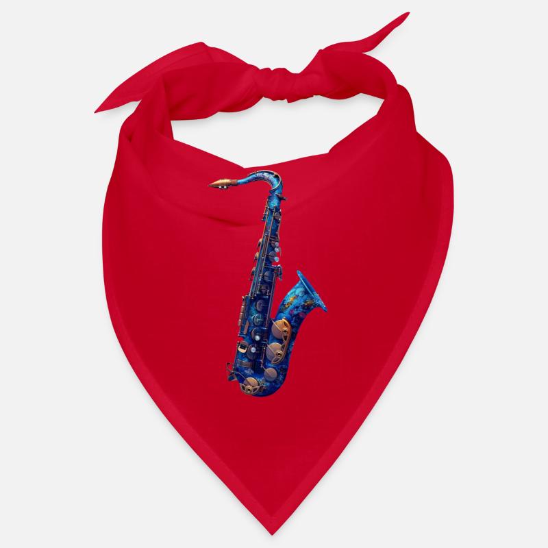 Saxophone Poisson Bandana
