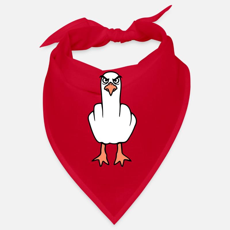 Mouette majeur insulte doigt puant vilain Bandana
