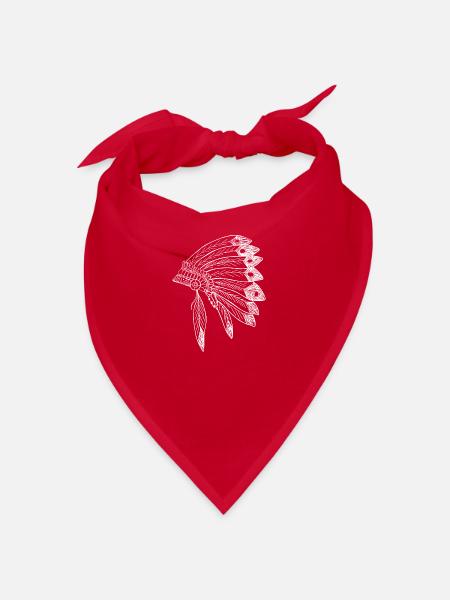 Indian - Bandana - red - Front