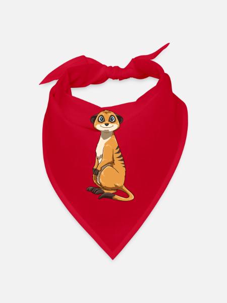 Meerkats for a meerkat lover - Bandana - red - Front