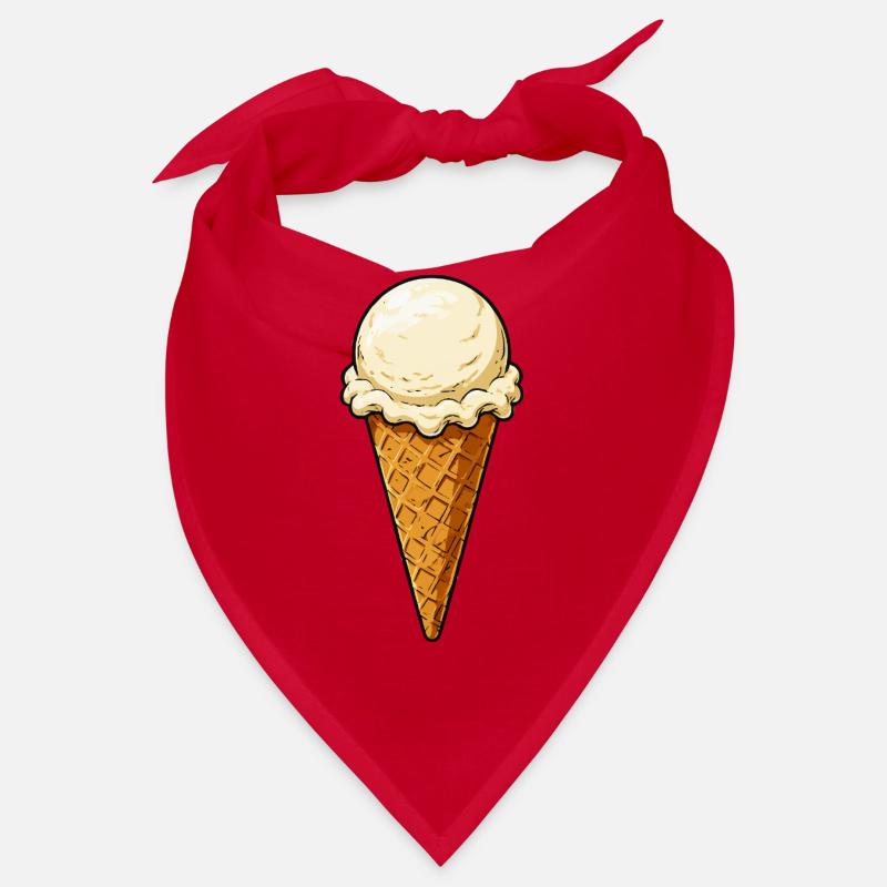 Vanille Eis Kugel Bandana