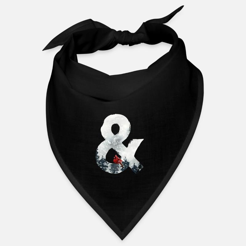& – decorative lettering – winter Bandana