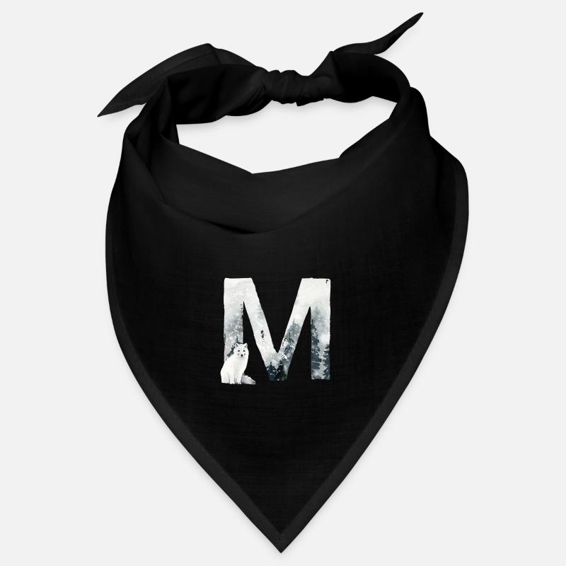 M – dekoratives Schriftzeichen – Winter Bandana