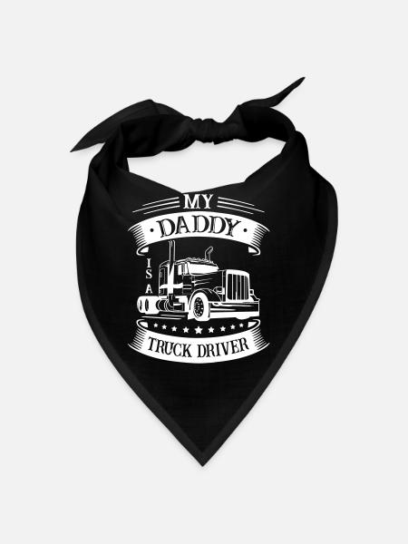 Mon père est chauffeur de camion - Bandana - rouge - Devant