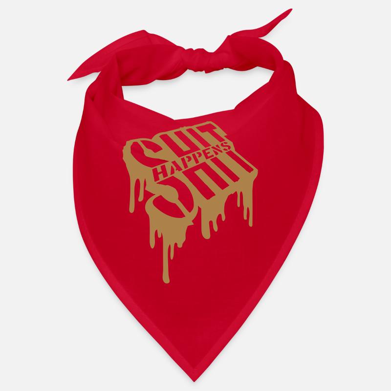 Graffiti Shit happens joke Bandana