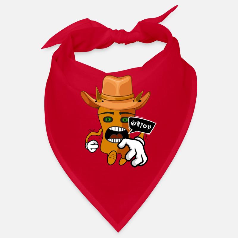 Angry cute comic monster Bandana