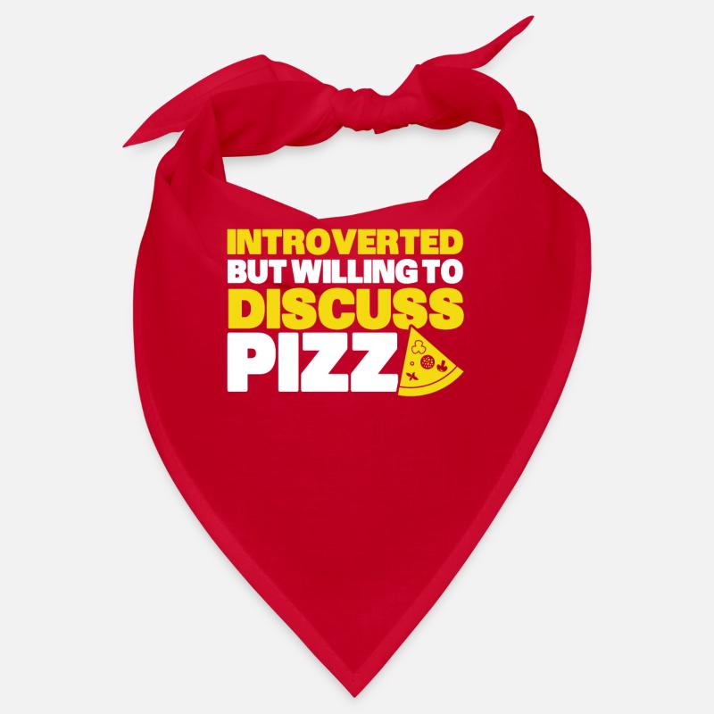 Introverted Gift Sarcastic Introverted - Bandana - red