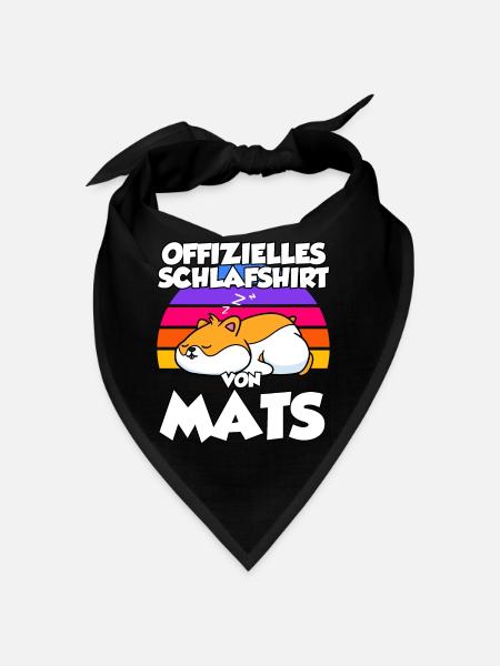 Offizielles Schlafshirt Von Mats - Bandana - Rot - Vorne