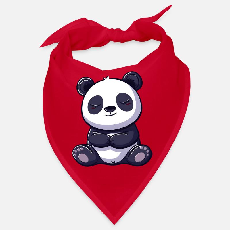 Illustration de dessin animé panda mignon Bandana