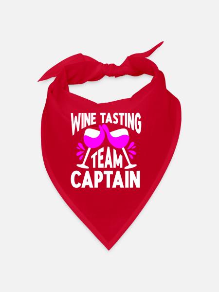 Wine Tasting Funny Wine Lover - Bandana - Rot - Vorne