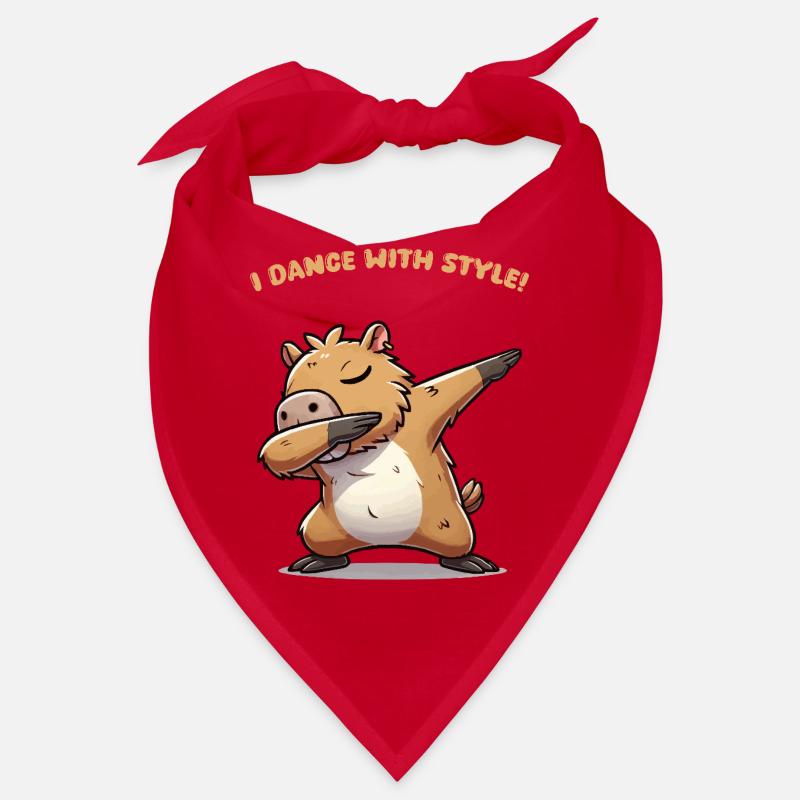 Capybara Dabbing Style Bandana