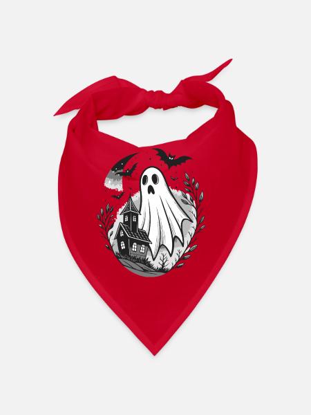 Geist in der Nachtvilla - Bandana - Rot - Vorne