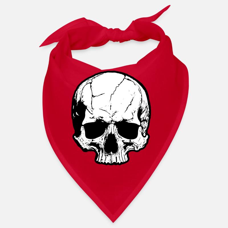 Skull Silhouette High Contrast Bandana