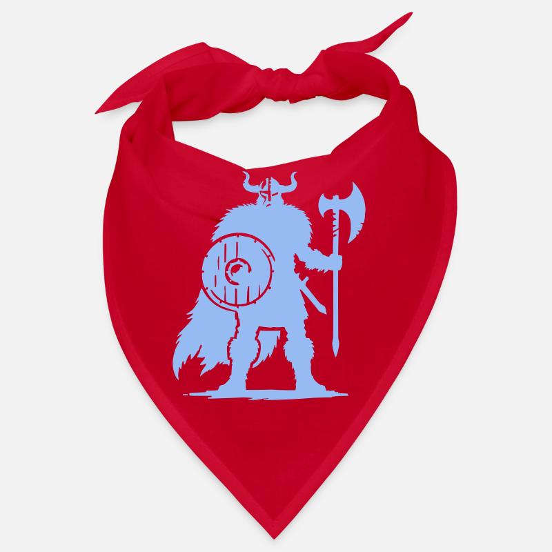 Wikinger Krieger mit Axt und Schild Bandana