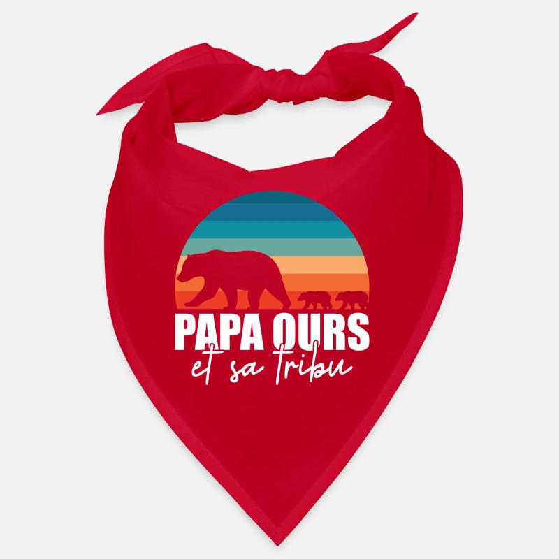 Papa ours - Petits ours Bandana