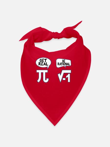 Mathématiques Pi Mathe maths Mathe maths mathématiques - Bandana - rouge - Devant