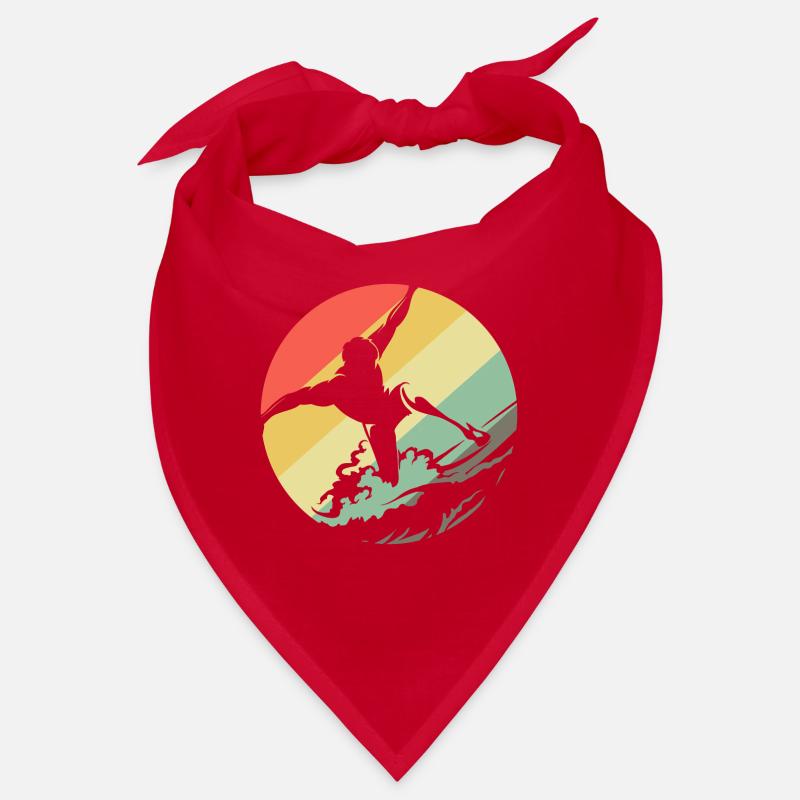 Surf Surf Surf Surf Retro Waves Bandana