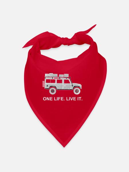 Dachzelt Offroad 4x4 Reisefahrzeug T-Shirt - Bandana - Rot