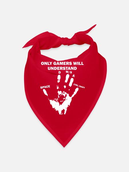 PC Gamer Hand - Bandana - Rot - Vorne