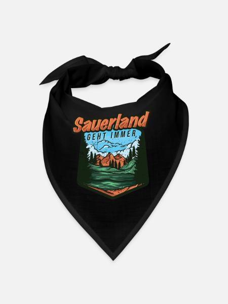 Sauerland always goes Sauerland holiday NRW - Bandana - red - Front
