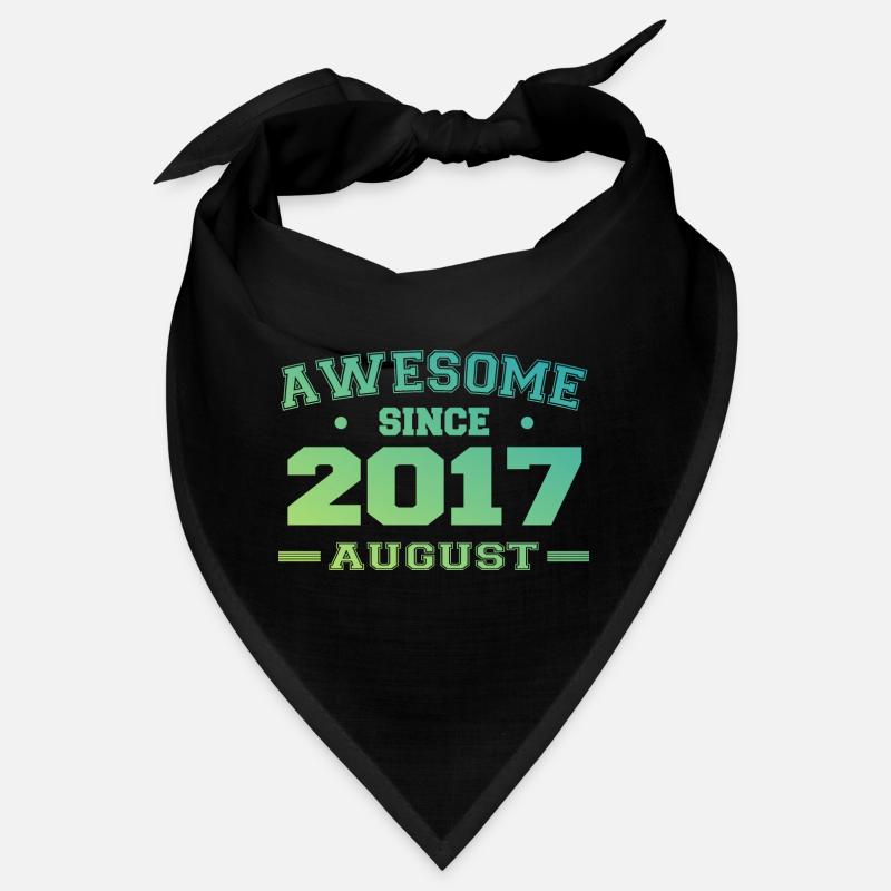 2017 Août Année Naissance Anniversaire Août 2017 Bandana