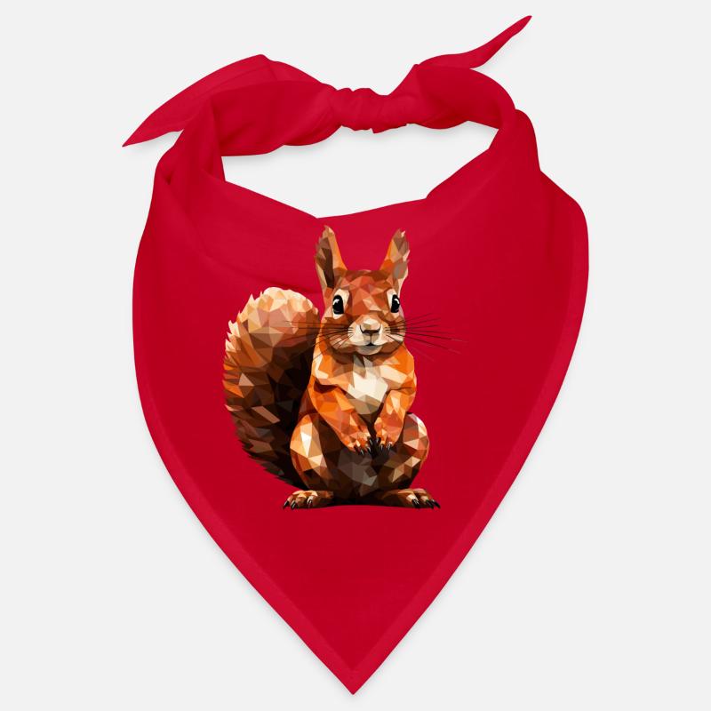 Écureuil de style polygonal Bandana