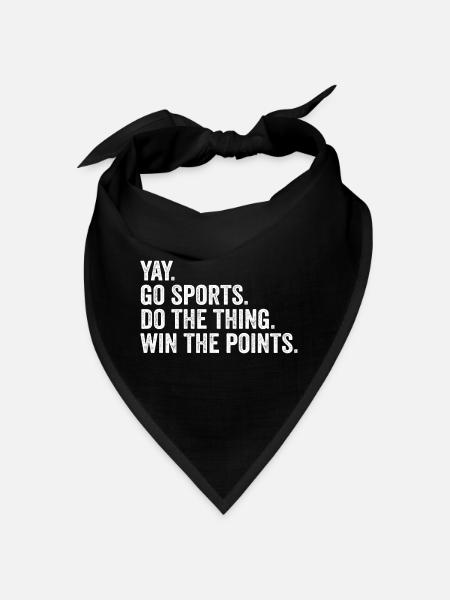 Yay Go Sport mach das Ding Gewinnen Sie die Punkte - Bandana - Rot - Vorne