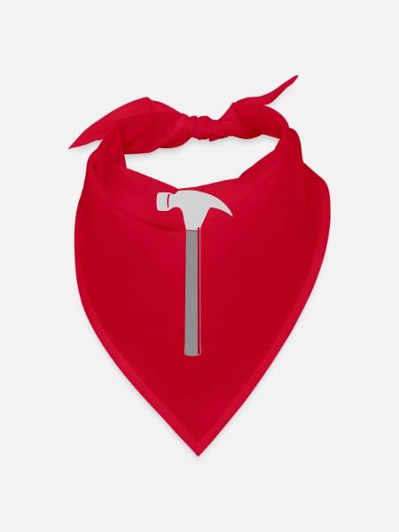 werkzeug hammer - Bandana - Rot - Vorne