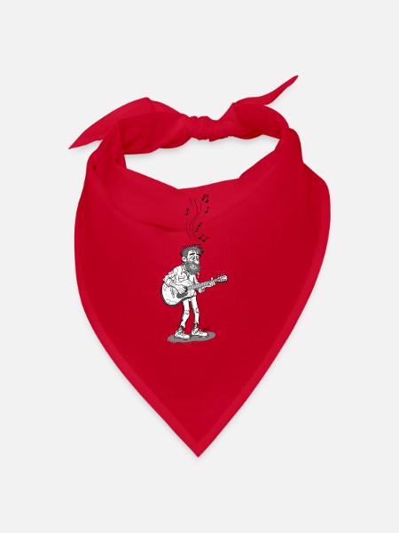 Scruffy_Guitarist - Bandana - red