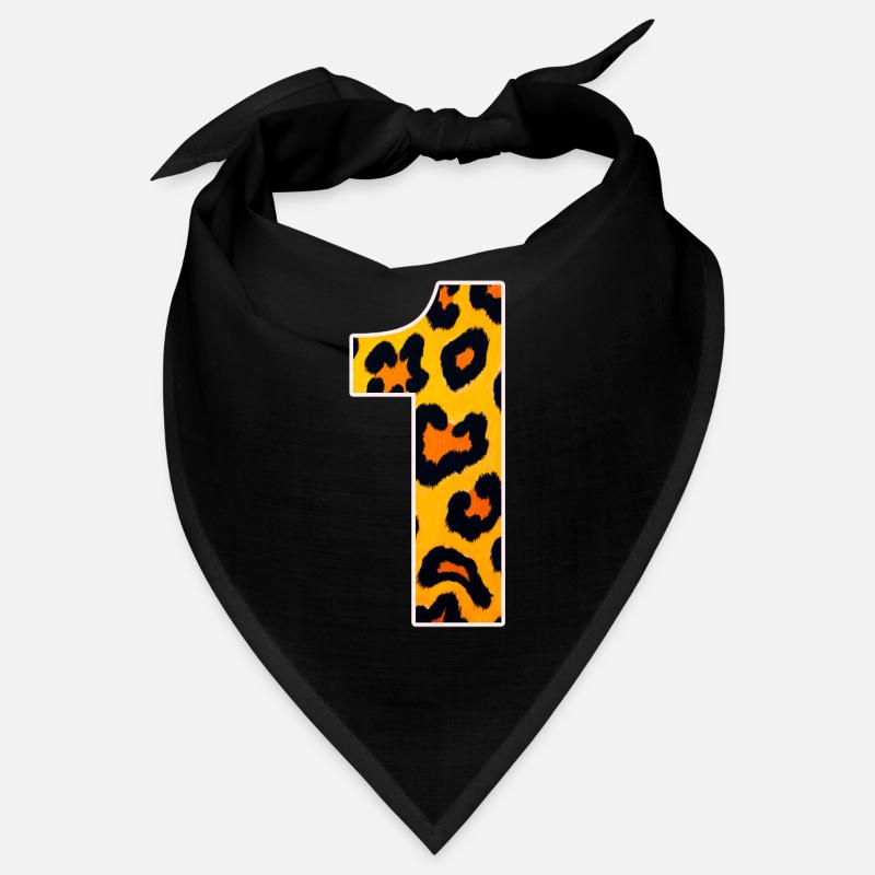 Leopard print yellow-orange Bandana