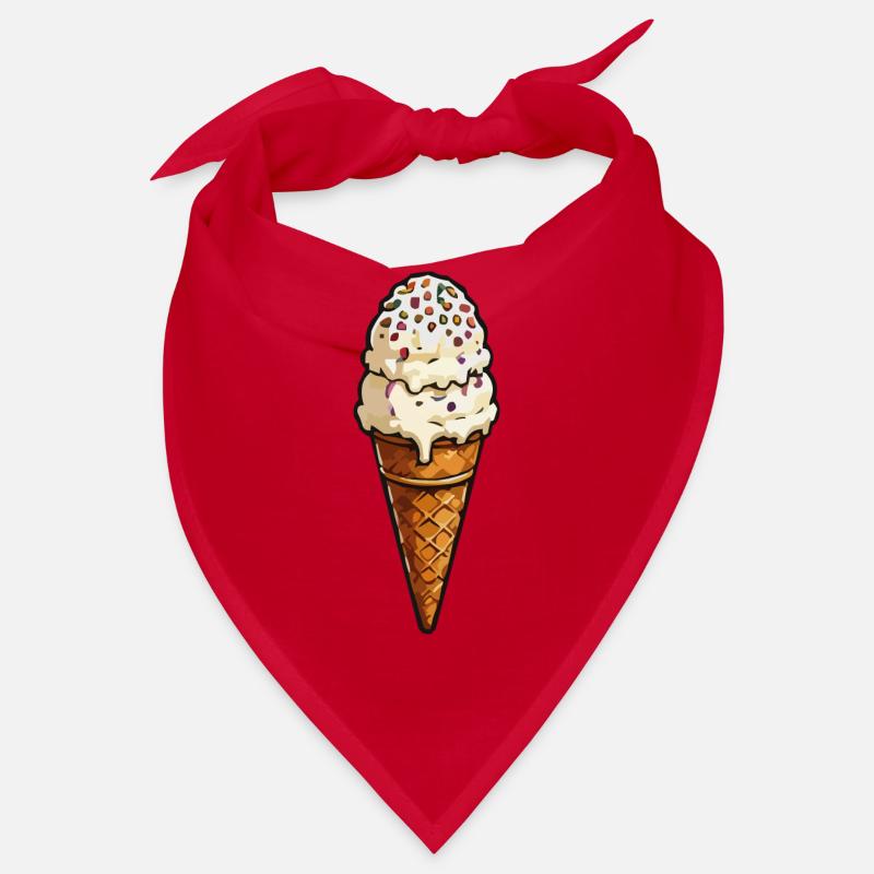 Doppel-Eiscreme mit Streuseln Bandana