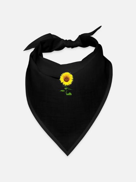 Sonnenblume / Sunflower - Bandana - Rot - Vorne