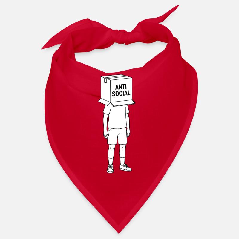 Antisoziales Box-Art-Tee Bandana