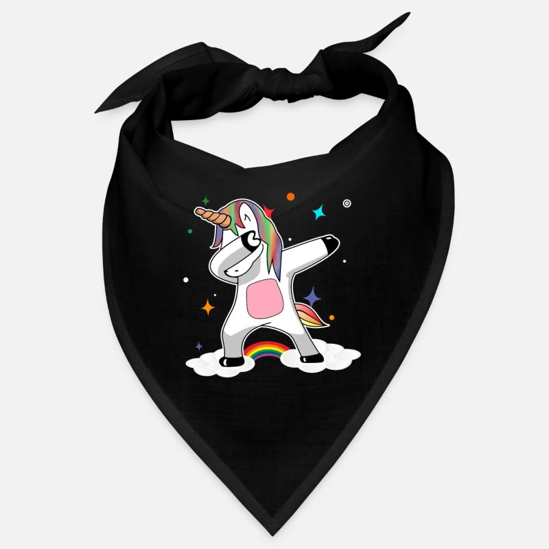 Rainbow Dabbing Unicorn Bandana