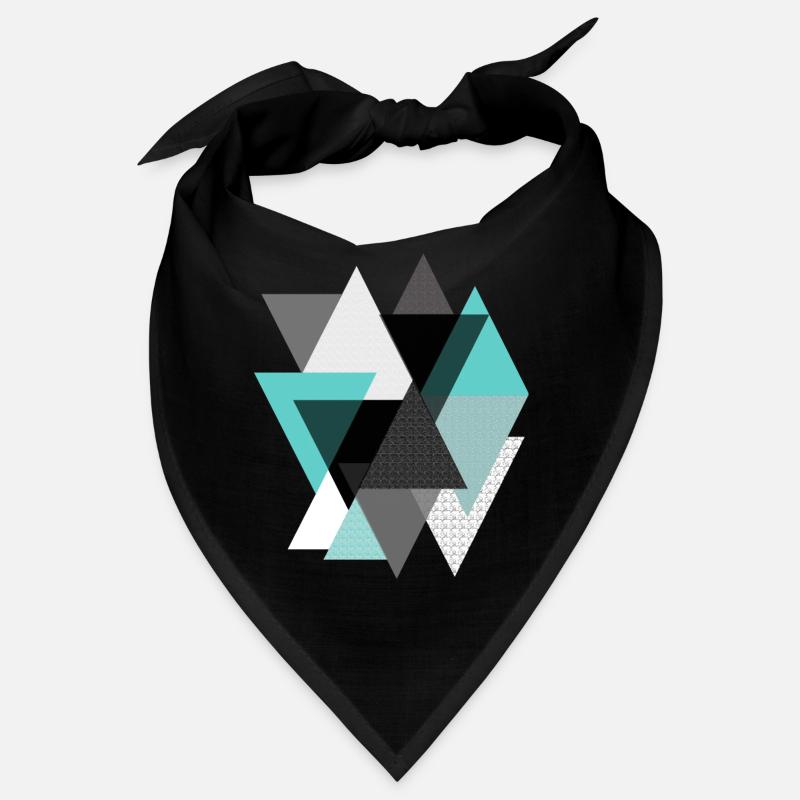 Triangles turquoise Bandana