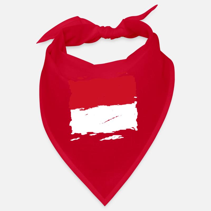 Monaco drapeau - Monaco Flagge - flag Bandana