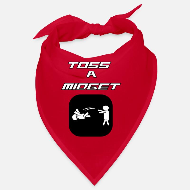 Funny And Awesome Toss Tshirt Design TOSS A MIDGET Bandana
