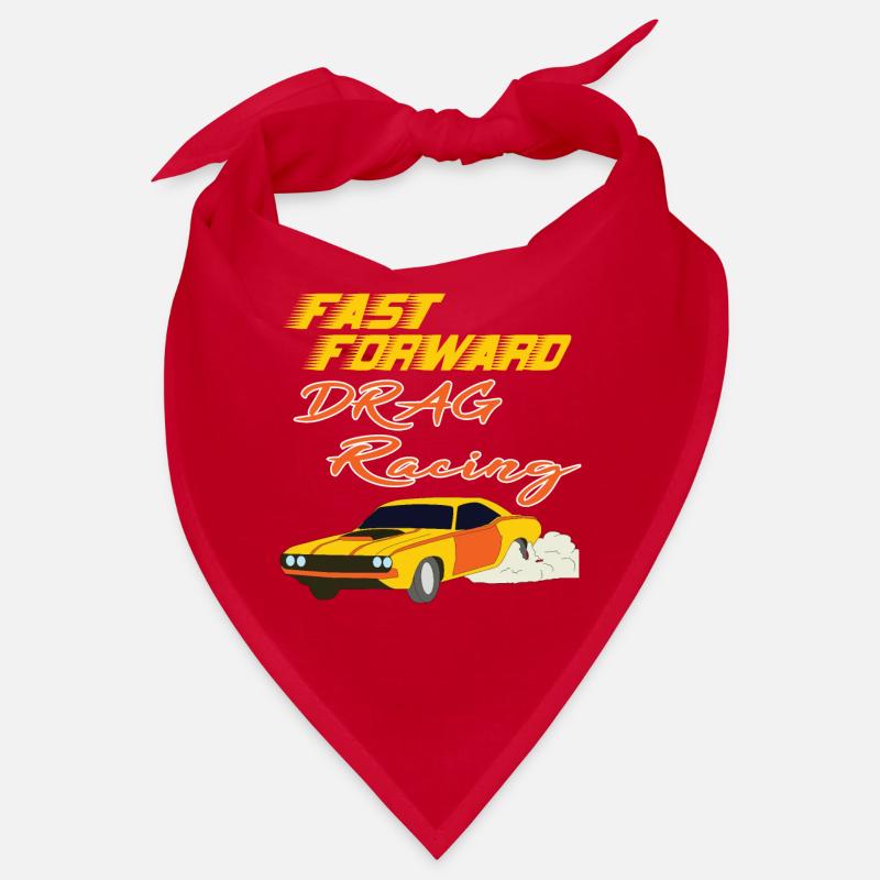 Be advance with this "Fast Forward Drag Racing" Bandana