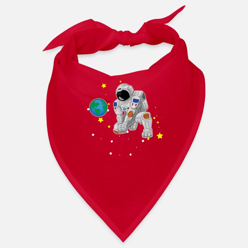 Volleyball playing astronaut outer space gift Bandana