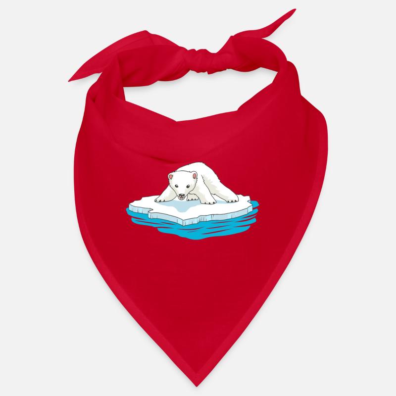 Polar Bear Ice floe Arctic North Pole Cold Glacier Bandana