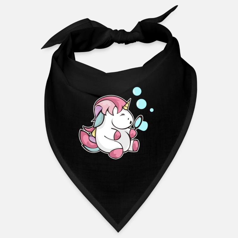 Unicorn soap bubbles blowing glitter child gift Bandana
