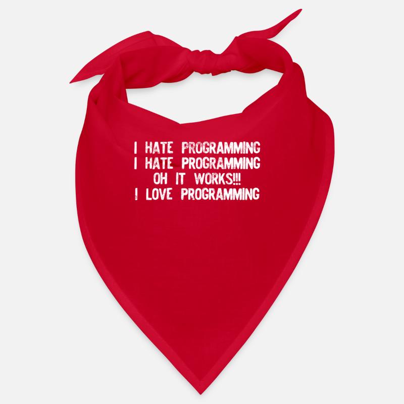 I hate programming it works graphic funny Bandana
